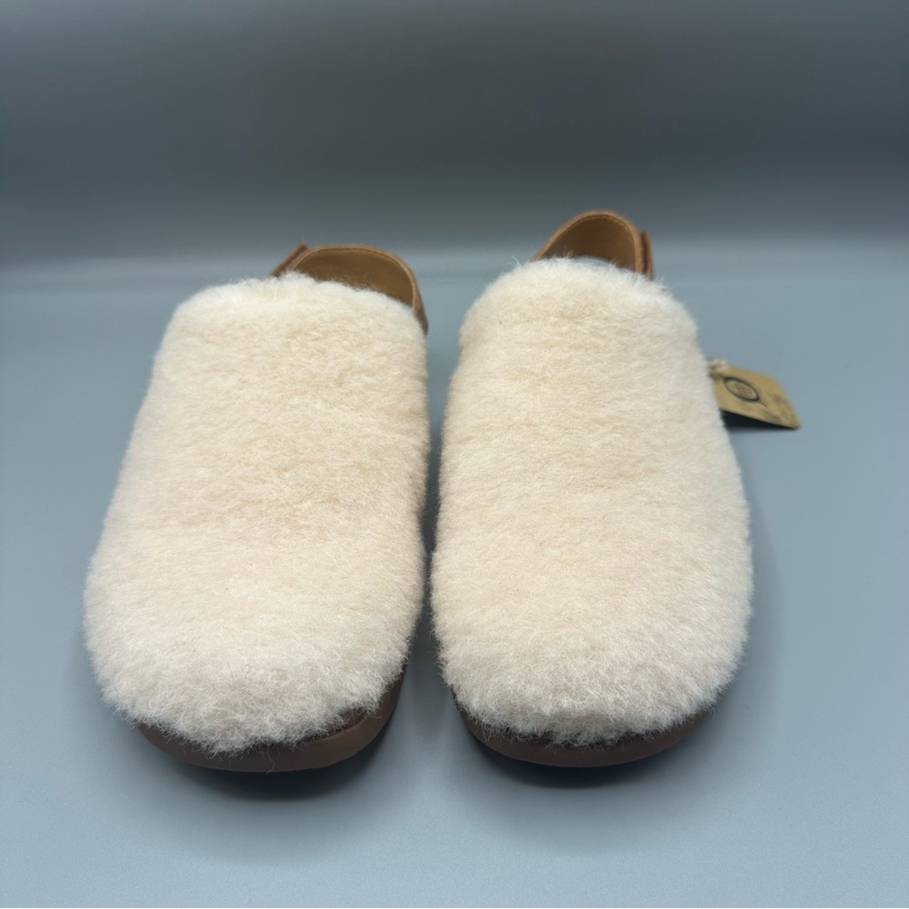 Born Handcrafted Shearling Mules Flats Casual Slingback Shoe Slippers Clog Sz 9 - Picture 2 of 9